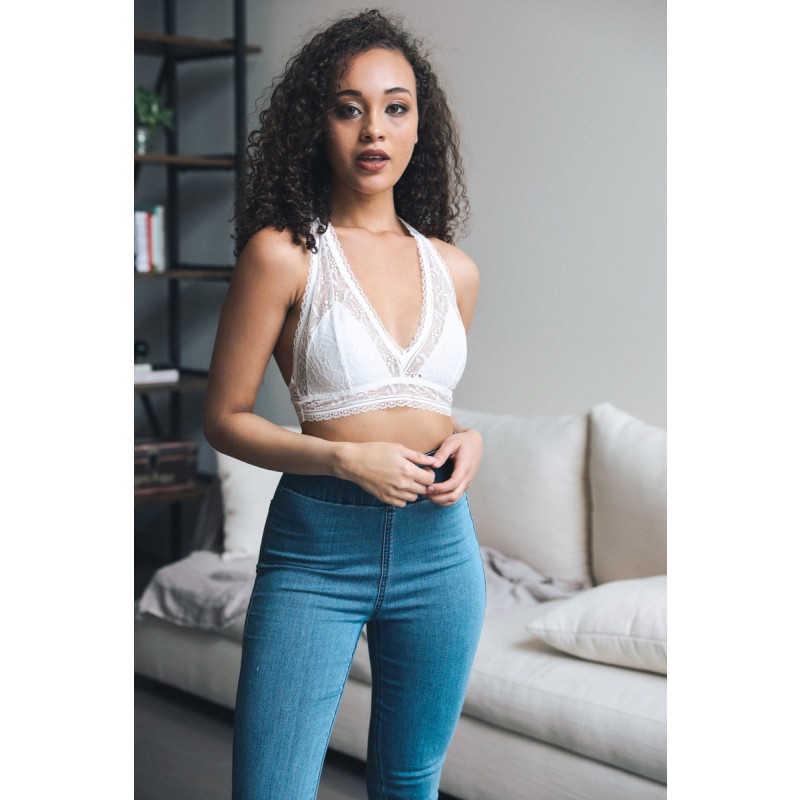 GA-5508 مضلع الرباط بوهو racerback bralette